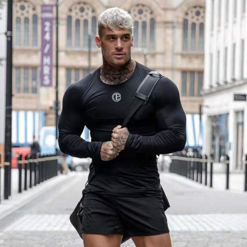 2019 Autumn Winter Fitness Compression Shirt Men T Shirt Running Sports  Shirt Bodybuilding Long Sleeve Workout T Shirt Tops Tees -  ExtremeFitnessApparel - Premium Athletic Apparel at a Fraction of the Price