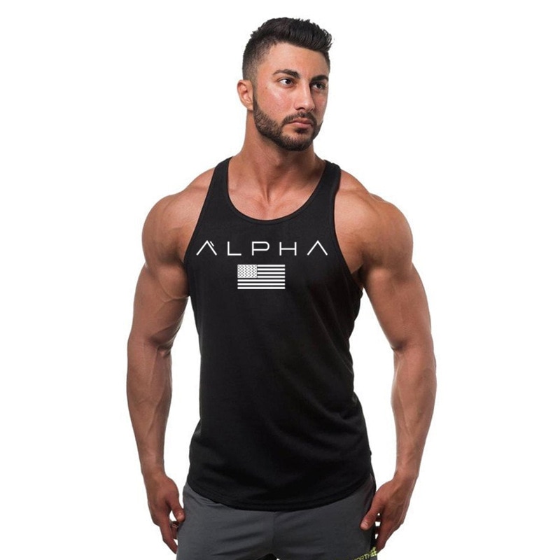 TAKIYA Mens Gym Stringer Tank Tops Bodybuilding Workout Fitness Muscle Vest Sleeveless Shirts