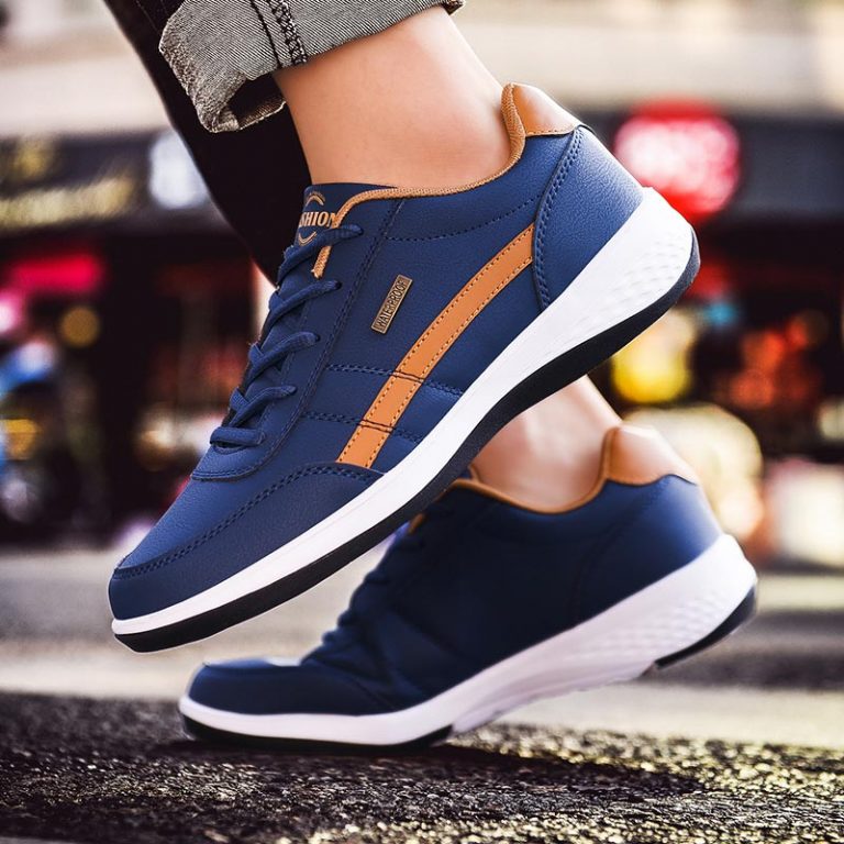 PU Leather Sneakers for Running Shoes for Men Sports Shoes Men Sport
